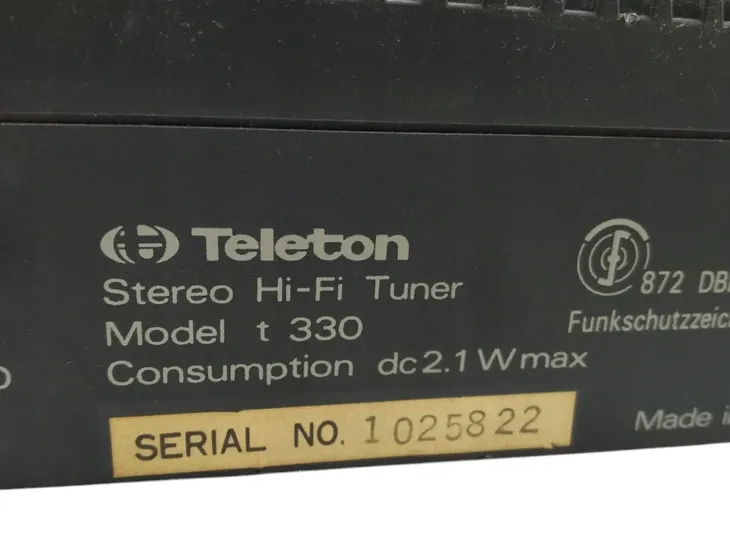 tuner-teleton-t330-model-t330