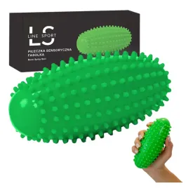 pilka-sensoryczna-fasolka-do-masazu-bean-spiky-ball-line-sport-pvc-zielony