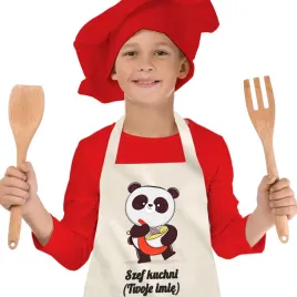 bezowy-fartuszek-kuchenny-dla-dzieci-szef-kuchni-imie-mix-wzorow