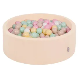 suchy-basen-okragly-bezowy-90x30-dla-dzieci-kiddymoon-300-pilek