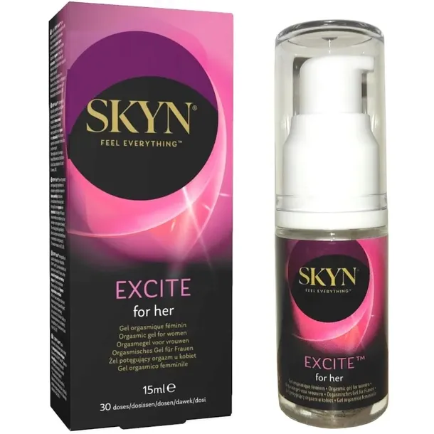 Żel SKYN EXCITE potęgujący 15 ml wzmacnia MOCNY ORGAZM DLA KOBIET nawilża