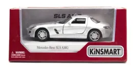 model-metal-kinsmart-1-36-mercedes-benz-sls-amg-bialy