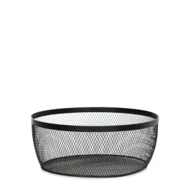 koszyk-gridio-okragly-czarny-26x105-cm-homla