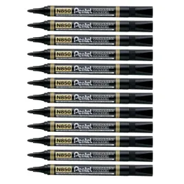 marker-permanentny-pentel-n850-okragla-koncowka-12szt-czarny