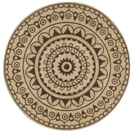 recznie-wykonany-dywanik-juta-ciemnobrazowy-nadruk-120-cm-lumarko