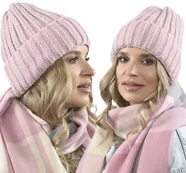 puder-roz-damska-czapka-zimowa-ciepla-stylowa-polski-produkt-beania-prezent