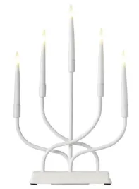swiecznik-bialy-5-led-40-cm-na-baterie-metal-ciepla-biel-ip20-timer