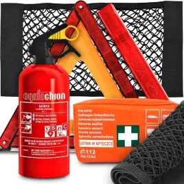 gasnica-ogniochron-1kg-apteczka-din-trojkat-ostrzegawczy-organizer-siatka