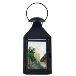 nowoczesny-czarny-lampion-ze-swieczkami-led-i-jedlina-boze-narodzenie
