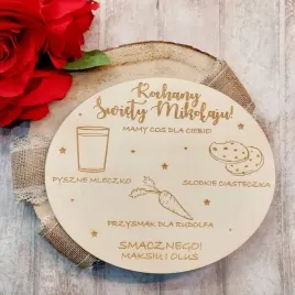 drewniany-talerzyk-tacka-na-mleko-i-ciastka-dla-mikolaja-rudolfa-twoje-imie