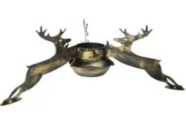 stojak-pod-choinke-renifer-duzy-fi-120-mm-czarno-zloty-kuty-polski-produkt