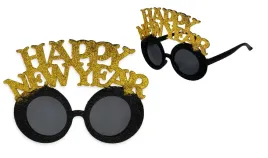 okulary-zlote-czarne-happy-new-year-sylwester-nowy-rok-gadzety-imprezowe