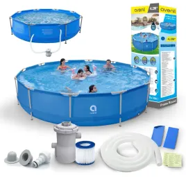 basen-stelazowy-420-x-420-x-84cm-okragly-9495-l-pompa-filtr-zawor-spustowy