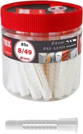 tox-kolek-uniwersalny-z-kolnierzem-8x49mm-85szt-koszulka-kolka-rozporowego