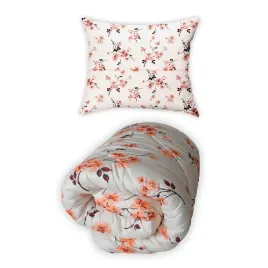 koldra-poduszka-anilana-160x200-70x80-ciepla-gruba-pomarancz-kwiaty