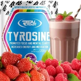 tyrozyna-pamiec-mozg-koncentracja-real-pharm-tyrosine-200g-malina-truskawka