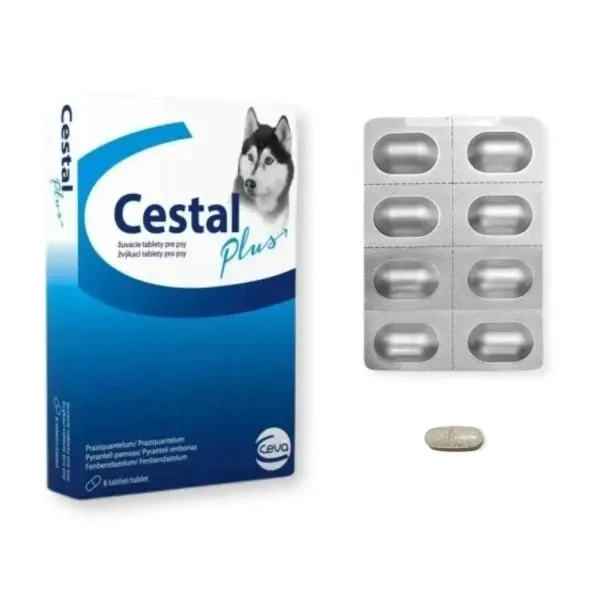 Ceva Cestal Plus, tabletki odrobaczające dla psów, bez kartonika