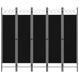 parawan-5-panelowy-czarny-200-x-180-cm-lumarko