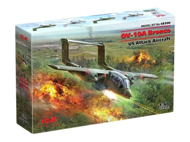 bronco-ov-10a-us-attack-aircraft-1-48-marka-icm-stan-opakowania-oryginalne