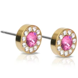hipoalergiczne-kolczyki-blomdahl-brilliance-halo-crystal-rose-8-mm
