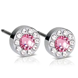 hipoalergiczne-kolczyki-blomdahl-st-brilliance-halo-crystal-light-rose-6-mm