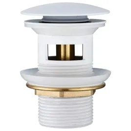 eviso-korek-umywalkowy-klik-klak-bialy-mosiezny-z-przelewem