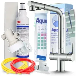 system-filtrowania-wody-filtr-kuchenny-bateria-srebrna-mat-trojdrozna-kran