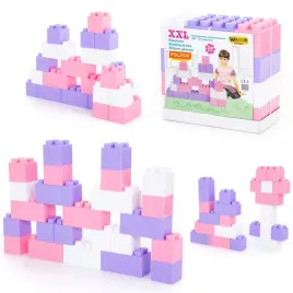 wader-klocki-xxl-cegly-rozowe-24-elementy