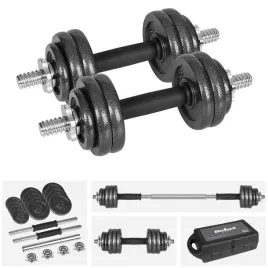 hantle-zeliwne-regulowane-w-walizce-z-gryfem-zestaw-15kg-rebel-solidne