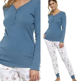 pizama-damska-cornette-723-lucy-xxl-44-granatowy