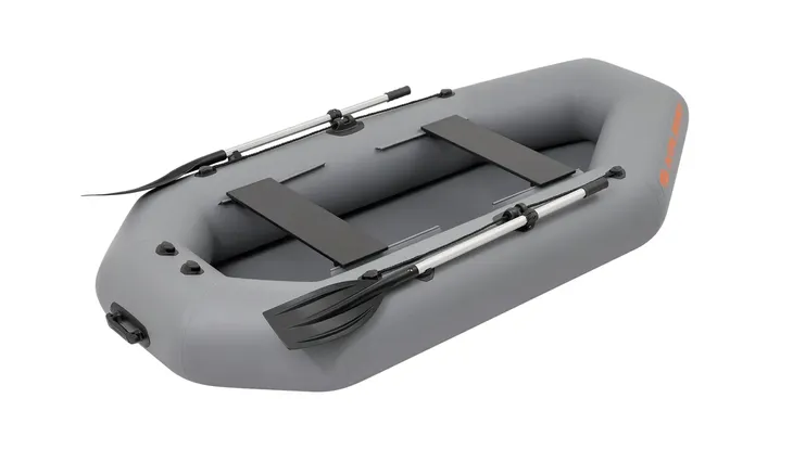 Ponton Kolibri K-270T z podłogą rolowaną i pawężą do silnika zielony