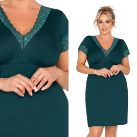 koszula-nocna-donna-mariza-4xl-48-ciemny-zielony