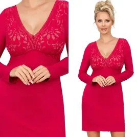 koszula-nocna-donna-silvana-long-m-38-malina