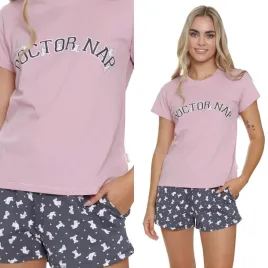 pizama-damska-doctor-nap-5347-papaya-xxl-44-rozowy