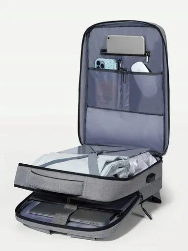 plecak-na-laptopa-torba-usb-t110-kolor-szary-srebrny