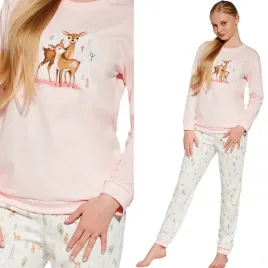 pizama-dziecieca-cornette-fall-977-98-104-rozowy