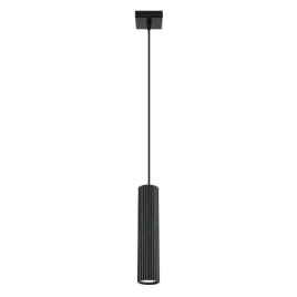 lampa-sufitowa-wiszaca-czarna-tuba-karbowana-karbon-sollux