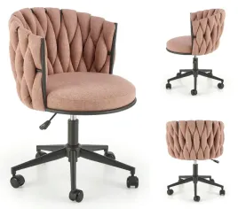 fotel-obrotowy-biurowy-tkanina-rozowy-talon