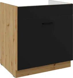 szafka-kuchenna-dolna-modena-80-zl-1s-bb-czarny-mat-dab-artisan