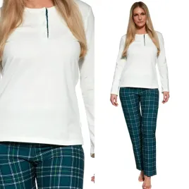 pizama-damska-cornette-nelly-763-xl-42-ecru