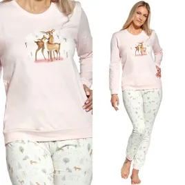pizama-damska-cornette-467-fall-xxl-44-rozowy