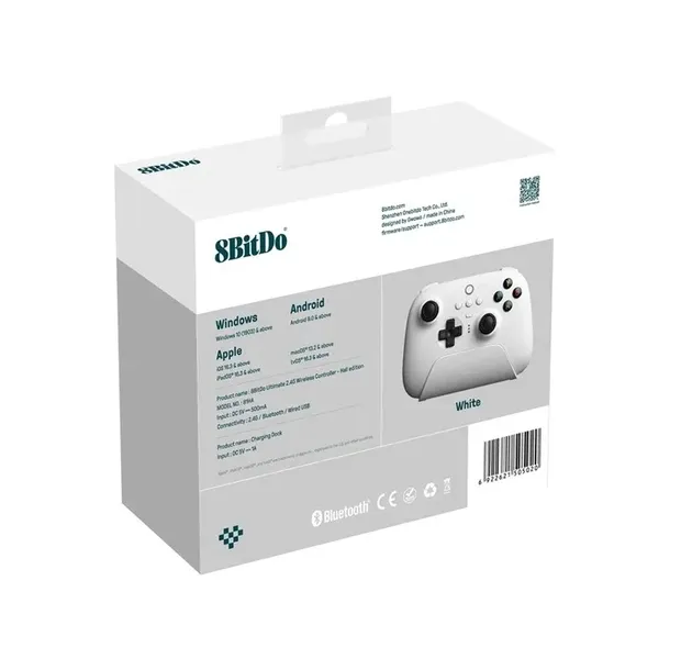 8bitdo-ultimate-2-4g-pad-pc-hall-ed-white-rodzaj-inne