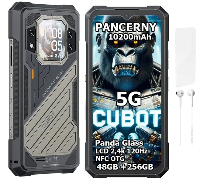 Smartfon CUBOT KING KONG X PRO 48/256GB NFC DUAL 5G PANCERNY IP69K MILITAR