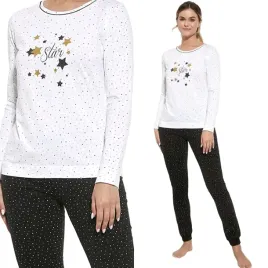 pizama-damska-cornette-star-722-xxl-44-bialy