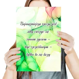obraz-plakat-marmurkowe-a3-byc-szczesliwym-wzory