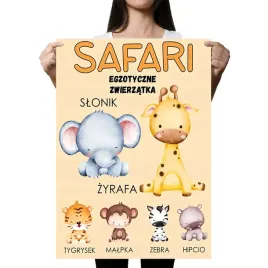 obraz-plakat-do-pokoju-dzieciecego-30x40-cm-egzotyczne-zwierzatka-wzory