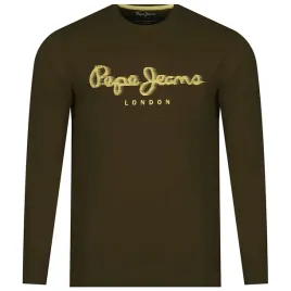 longsleeve-pepe-jeans-logo-pm509882-zielony