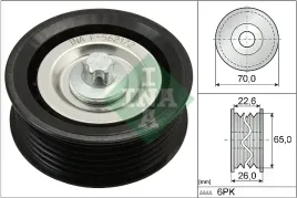rolka-kierunkowa-prowadzaca-pasek-klinowy-zebaty-ina-532-0531-10
