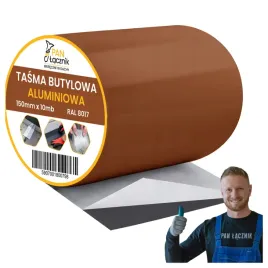 tasma-butylowa-dekarska-aluminiowa-150mm-10mb-braz-ral8017-dachowa