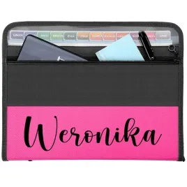 teczka-a4-roz-na-dokumenty-twoje-imie-weronika-wz